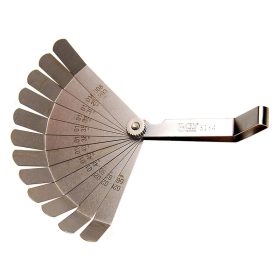 Precíziós hézagmérők, hajlított, 12 lapos