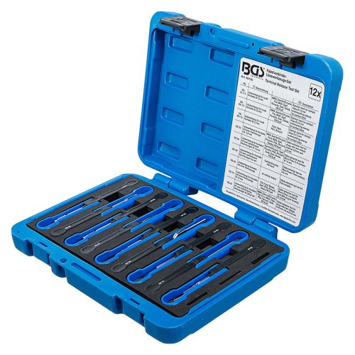 Kábelcsatlakozó lehúzó készlet, univerzális, 12 darabos