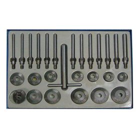 Szelepülés maró készlet, 30 - 60 mm, 27 darabos
