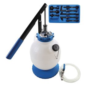   Hajtóműolaj-betöltő készülék kézi pumpával, 8 adapterrel, 7 l