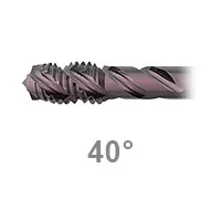 Csavart hornyú, 40°