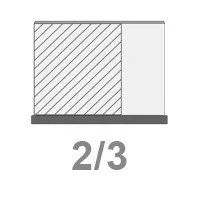 2/3 méretű tálcán