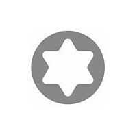 1/2"-os gépi bit - dugókulcs, Torx, hosszú